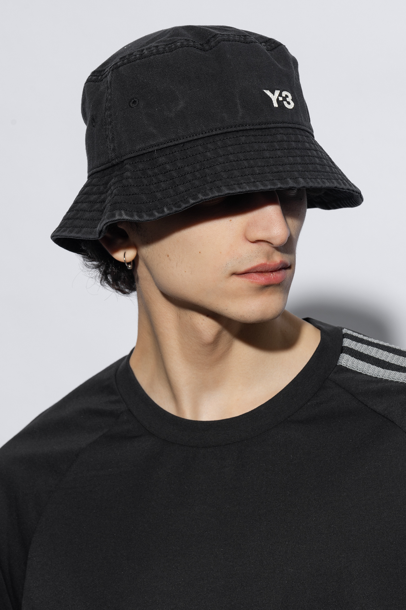 Black Bucket hat with logo Y-3 - Vitkac France